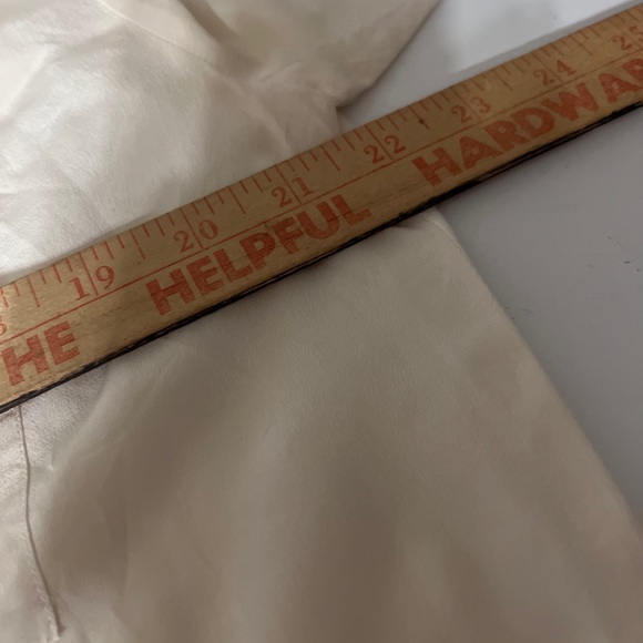 Vtg Epitomé 100% Silk Short Sleeve Blouse Cream Color Size 12 Woman’s W. Pocket - Picture 7 of 7